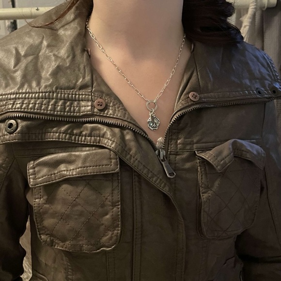 faux leather collection bomber jacket - Picture 4 of 6